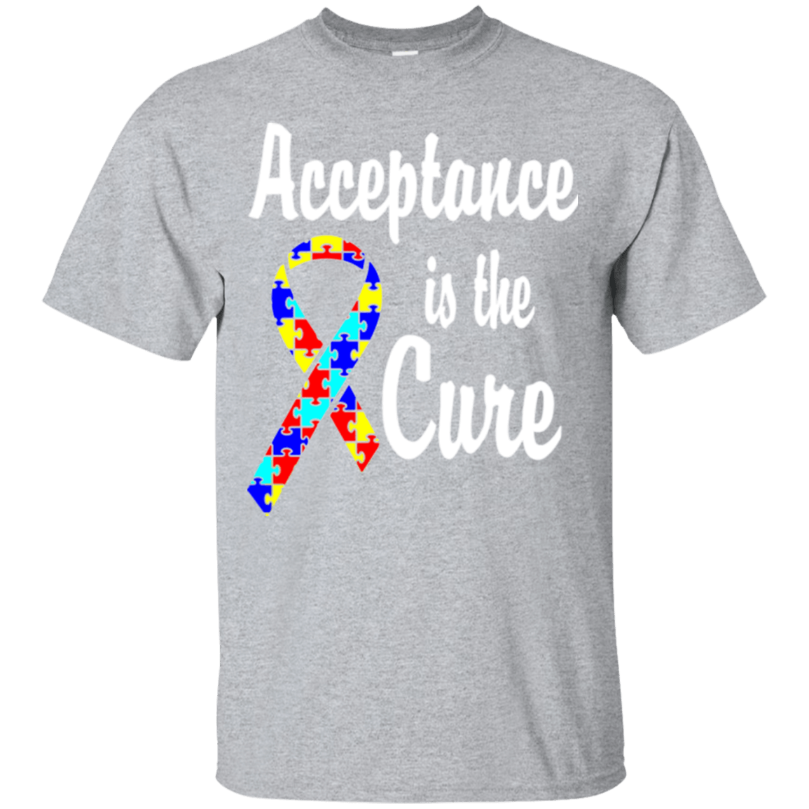 Acceptance is the Cure – Autism Awareness T-Shirt