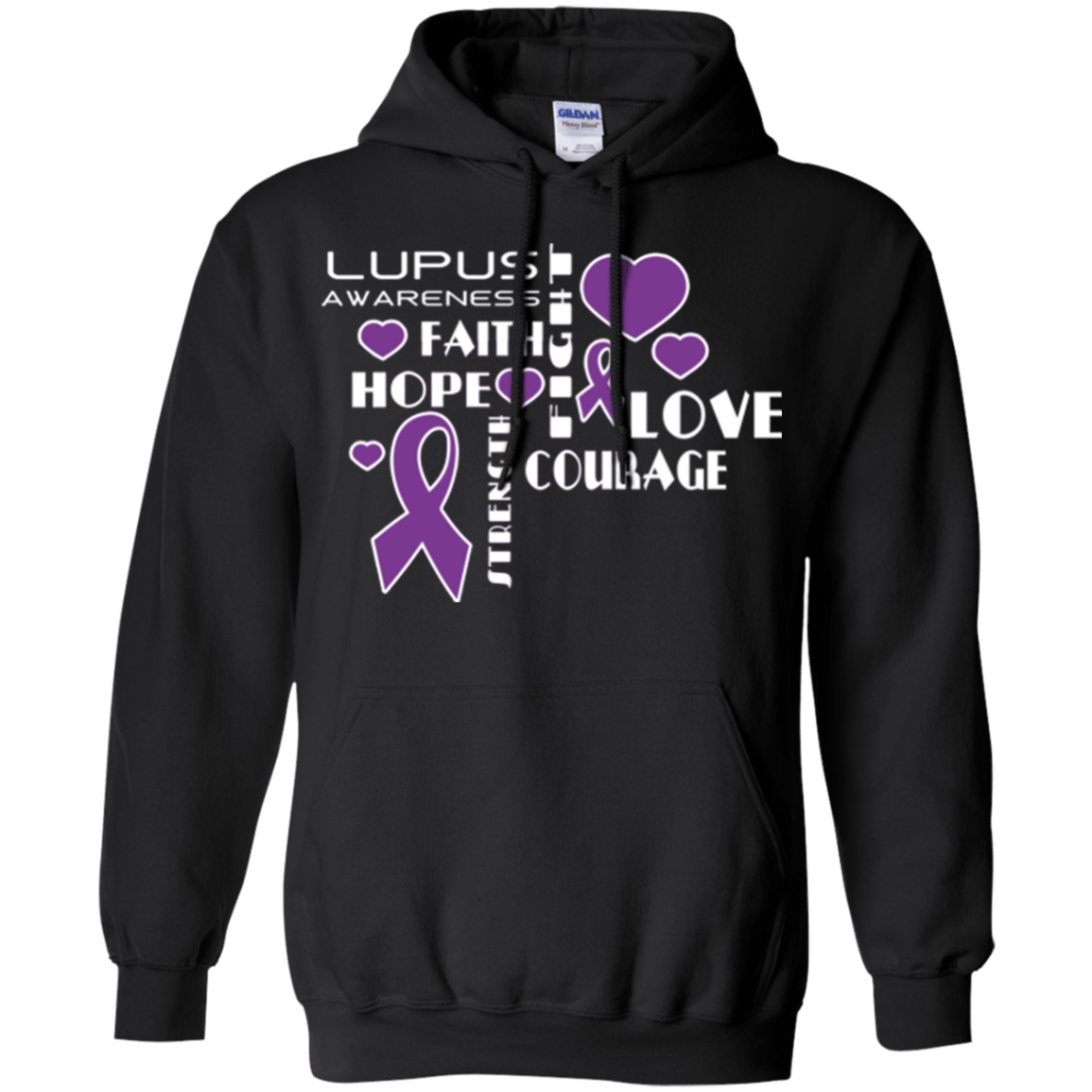 Hope Faith Love Lupus Awareness Hoodie