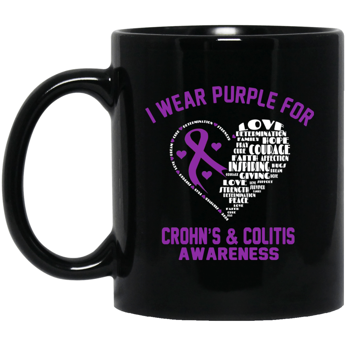 I wear Purple for Crohn’s & Colitis Mug