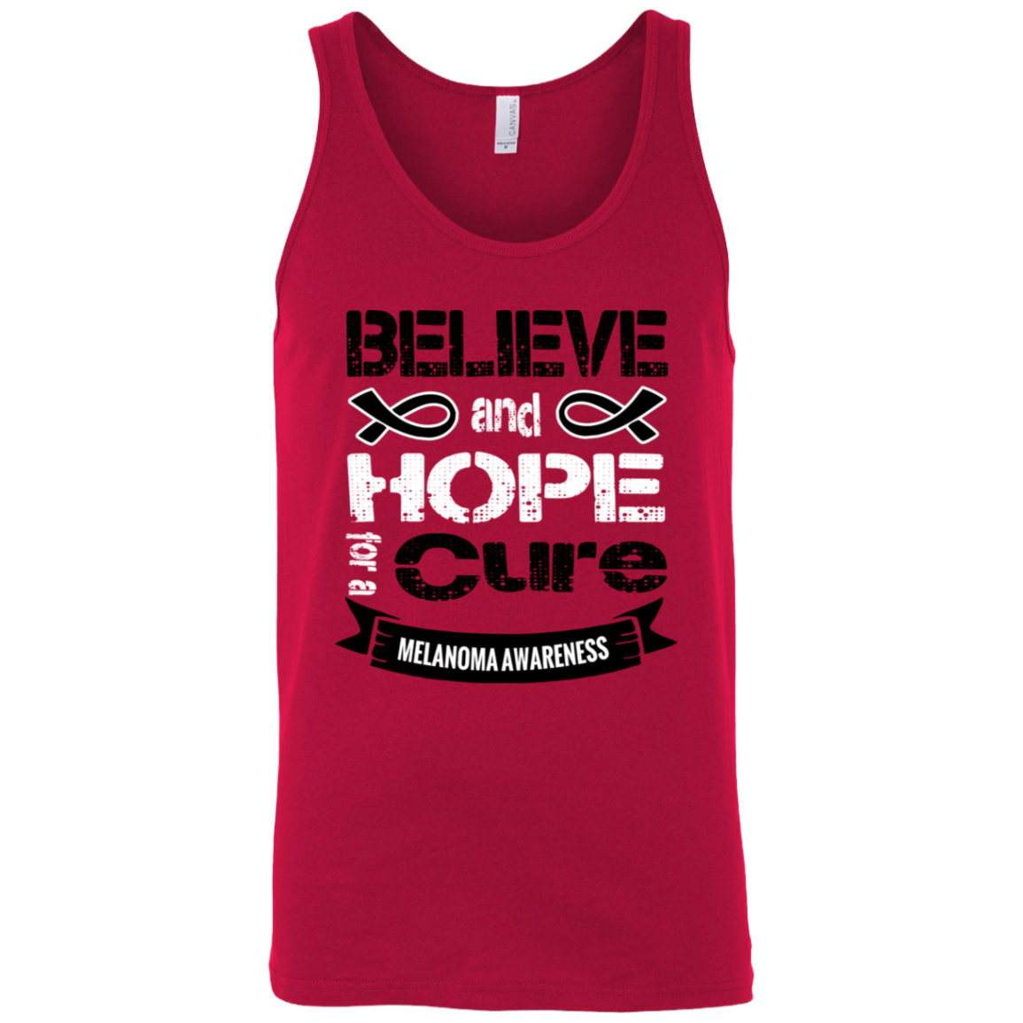 Believe & Hope for a Cure- Melanoma Awareness Tank Top