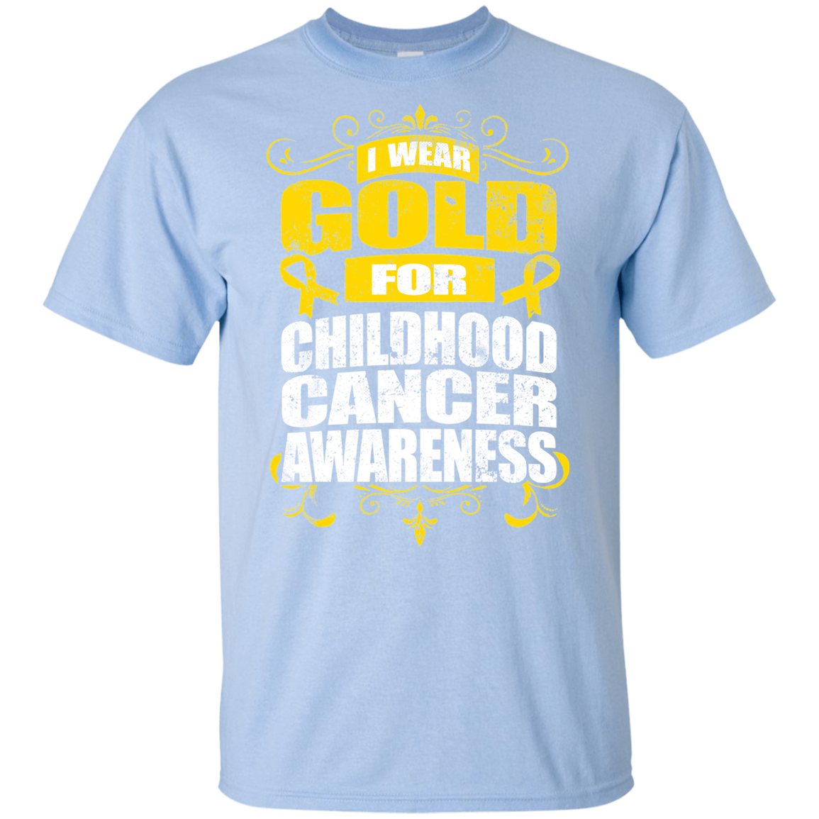 I Wear Gold for Childhood Cancer Awareness! KIDS t-shirt