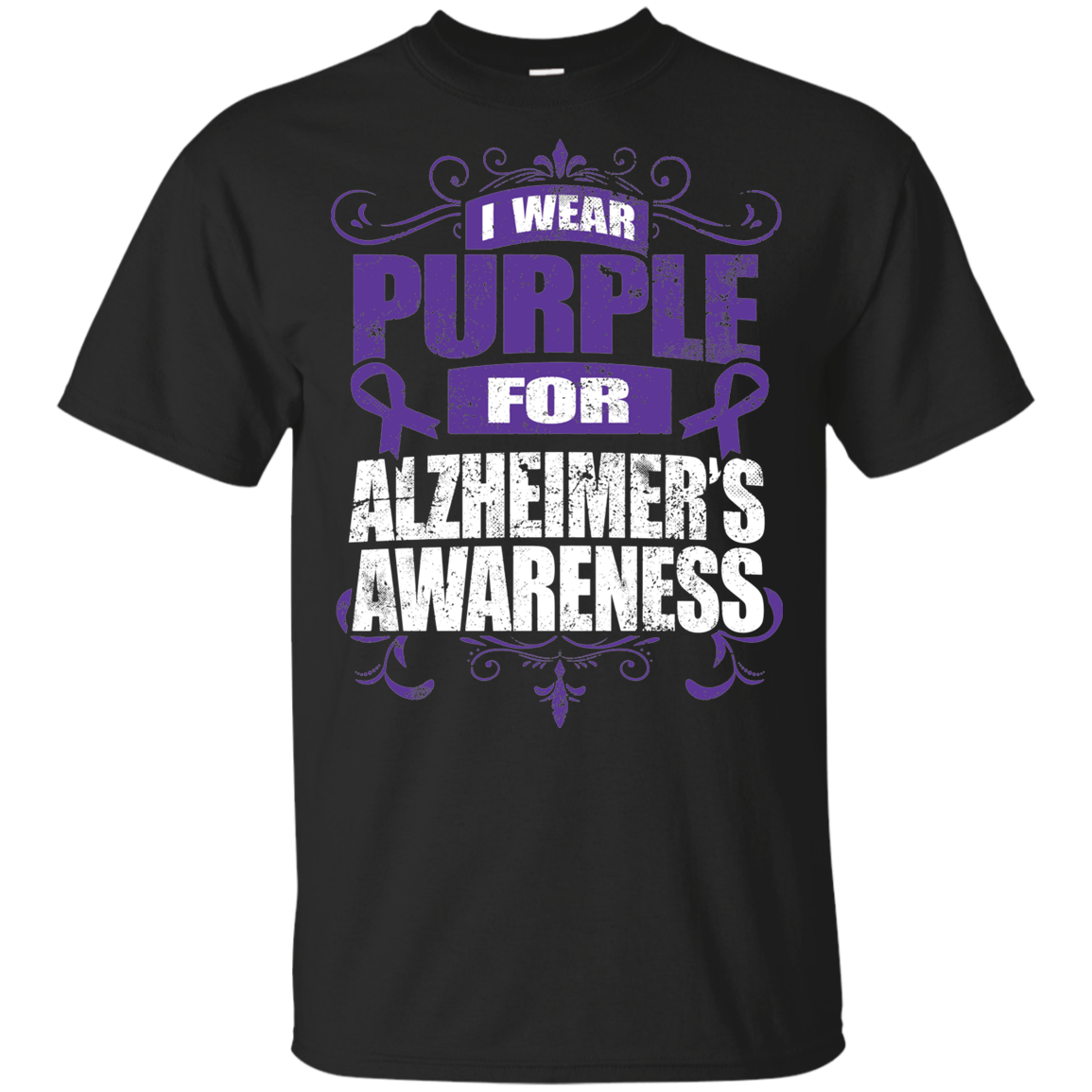 I Wear Purple for Alzheimer’s Awareness! KIDS t-shirt