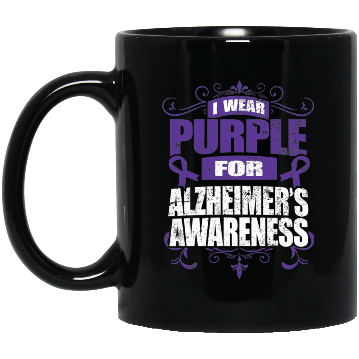 I Wear Purple for Alzheimer’s Awareness! Mug