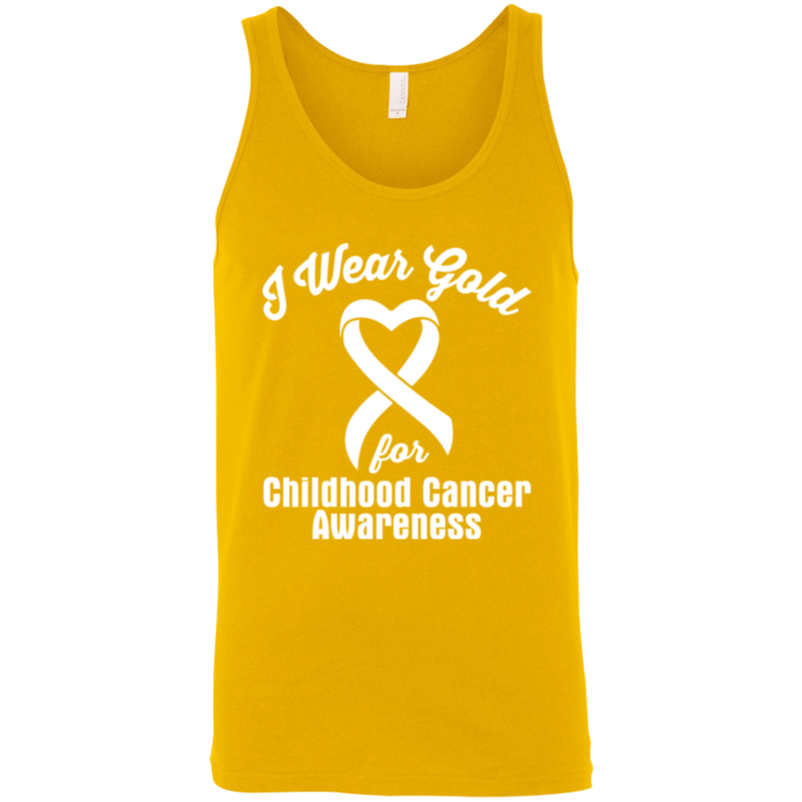 I Wear Gold! Childhood Cancer Awareness Tank Top