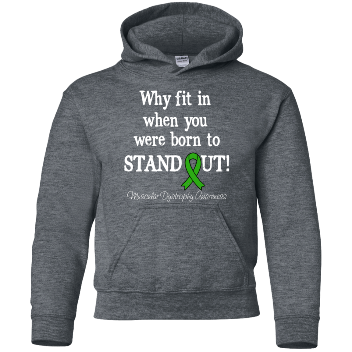 Born to Stand Out! Muscular Dystrophy Awareness KIDS Hoodie