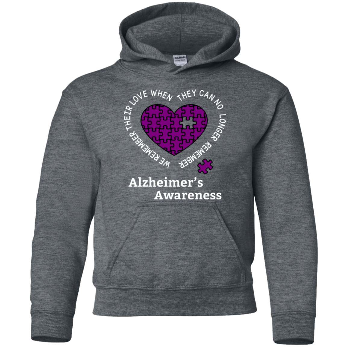 We remember their love! Alzheimer’s Awareness KIDS Hoodie