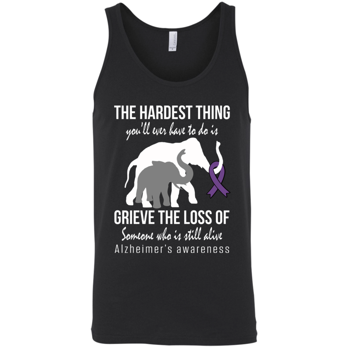 The Hardest Thing… Alzheimer’s Awareness Tank Top