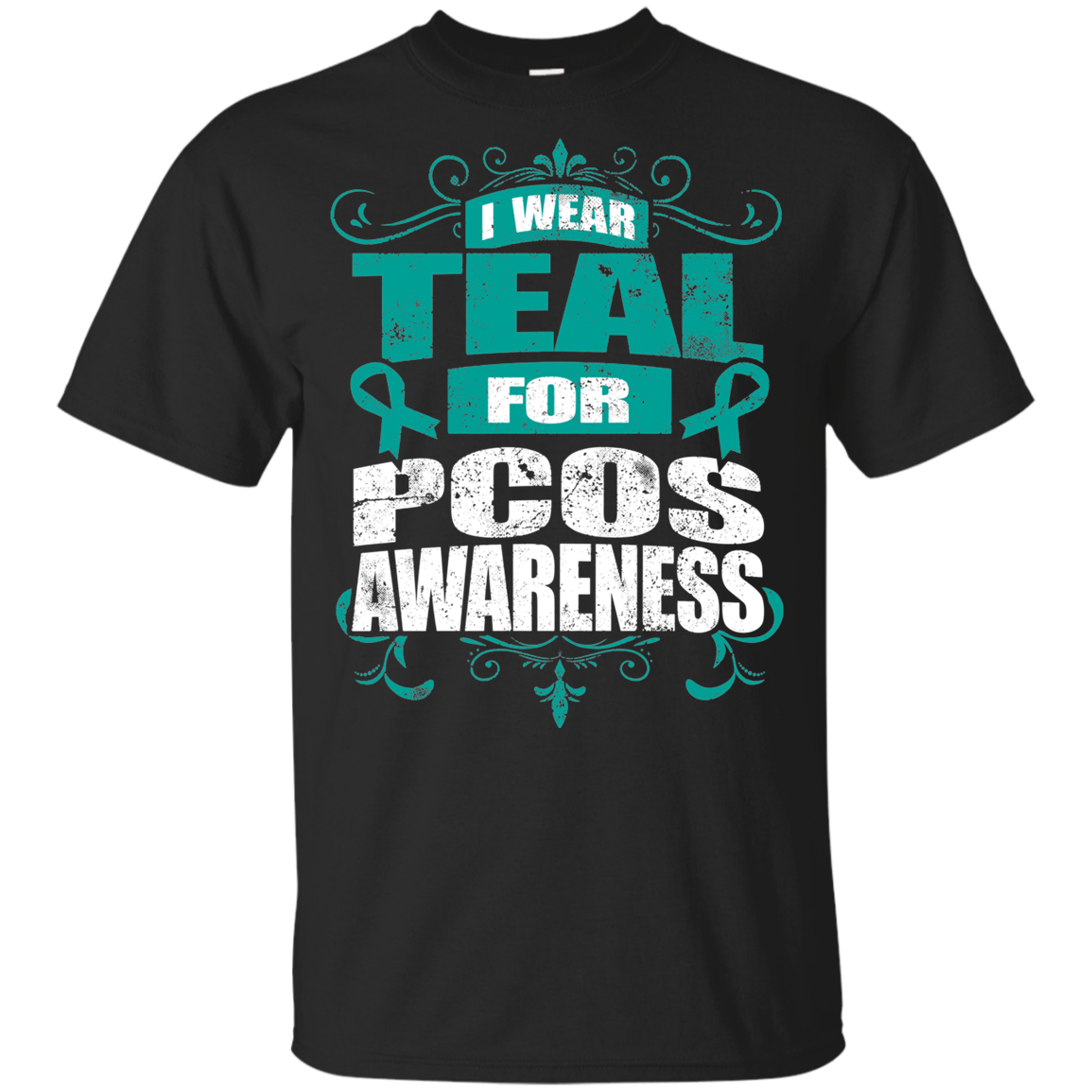 I Wear Teal for PCOS Awareness! KIDS t-shirt