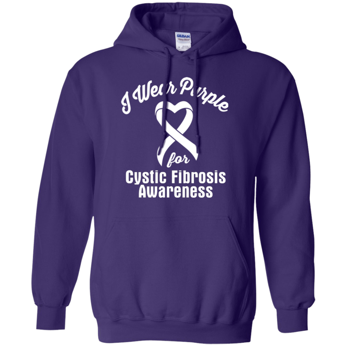 I Wear Purple For Cystic Fibrosis Hoodie