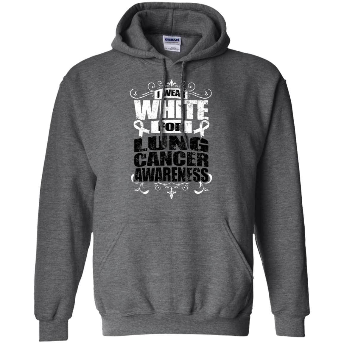 I Wear White for Lung Cancer Awareness! Hoodie