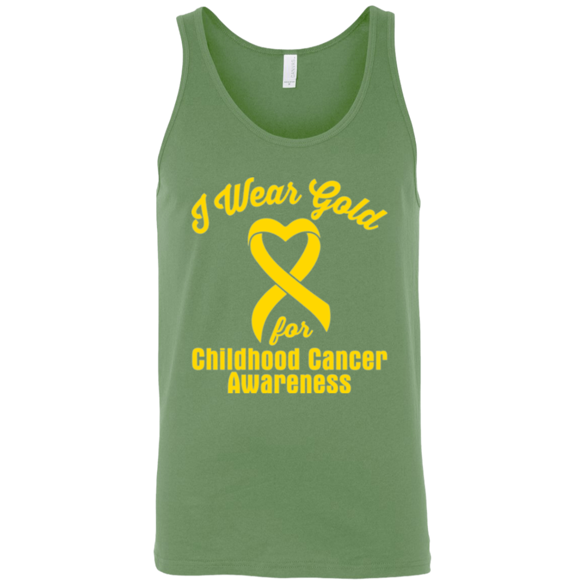 I Wear Gold! Childhood Cancer Awareness Tank Top