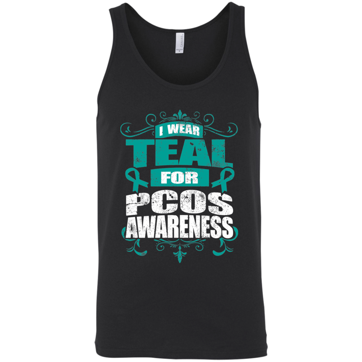 I Wear Teal for PCOS Awareness! Tank Top