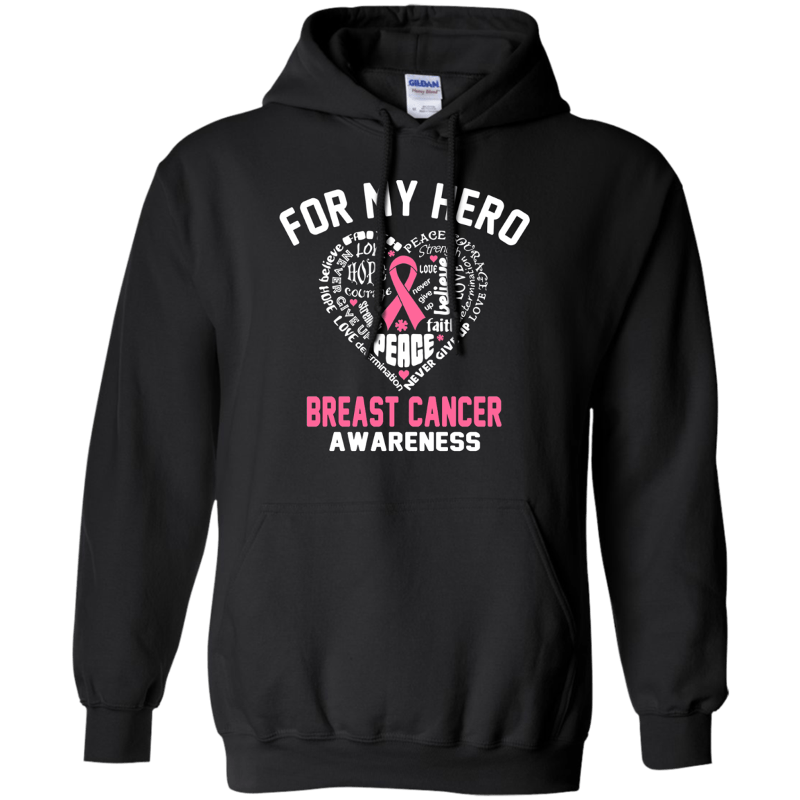 For My Hero! Breast Cancer Awareness Hoodie