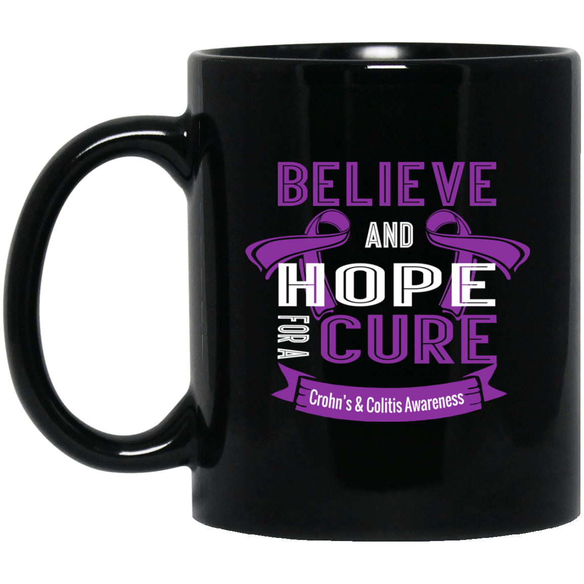 Believe & Hope for a Cure Crohn’s & Colitis Awareness Mug