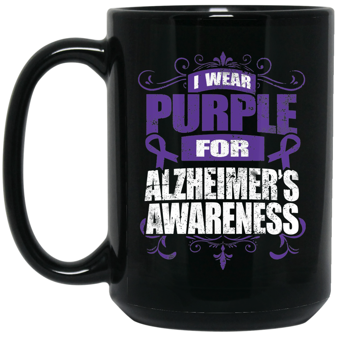 I Wear Purple for Alzheimer’s Awareness! Mug