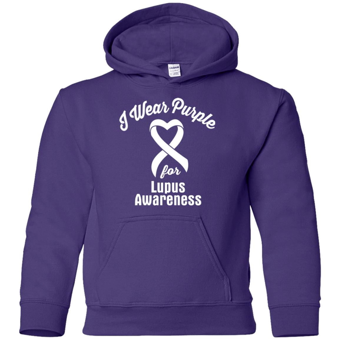 I Wear Purple for Lupus Awareness… Kids Hoodie