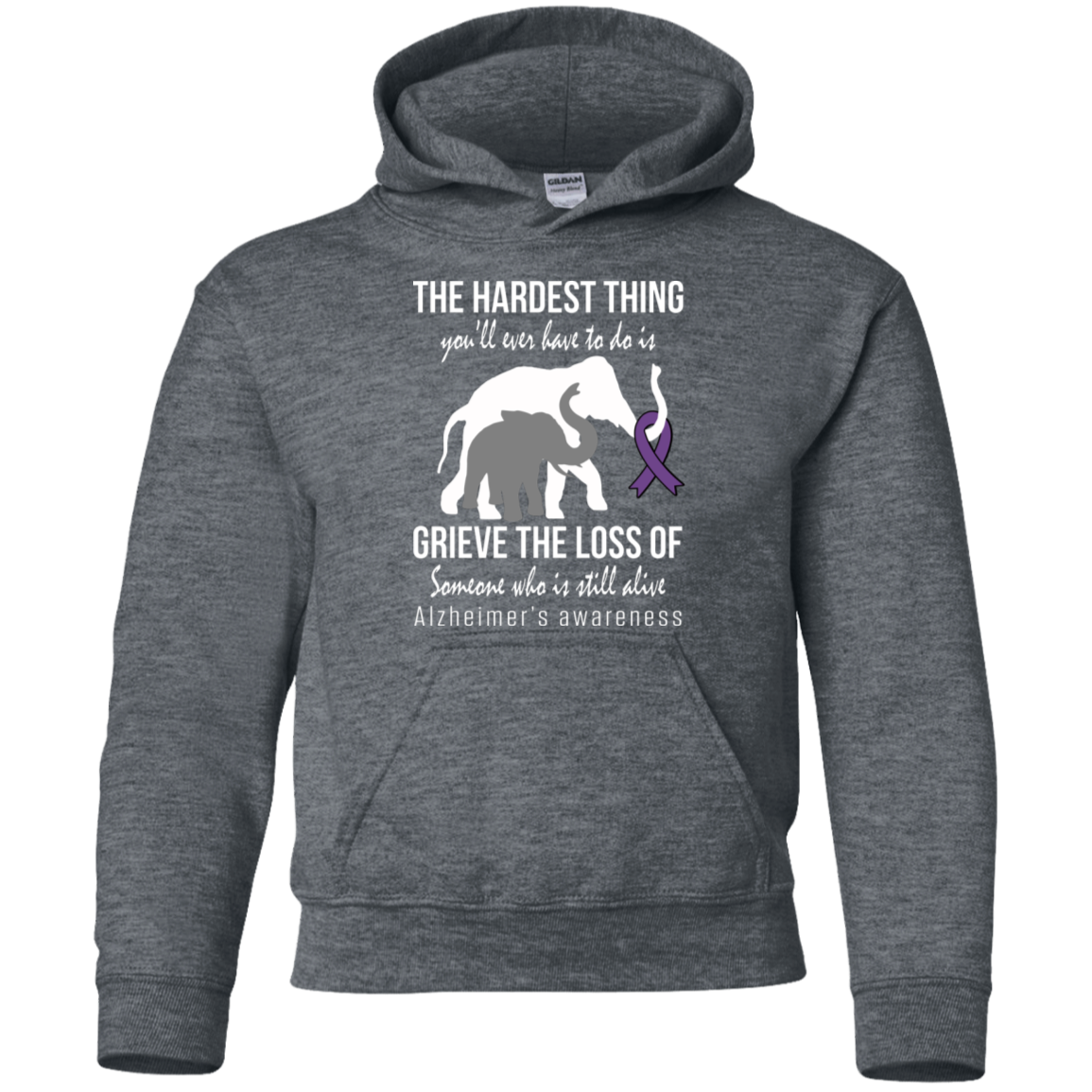 The Hardest Thing… Alzheimer’s Awareness KIDS Hoodie