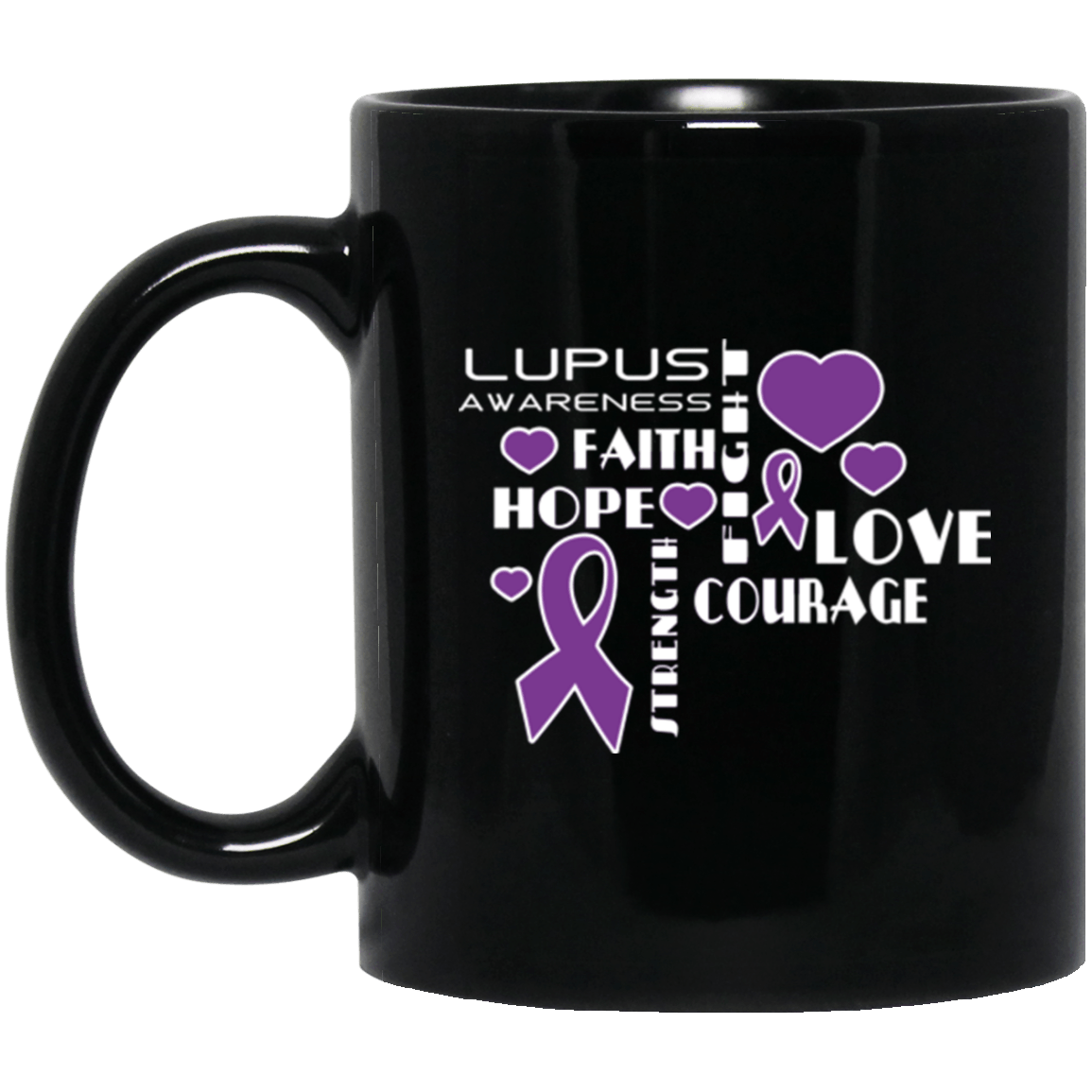 Hope Faith Love – Lupus Awareness Mug