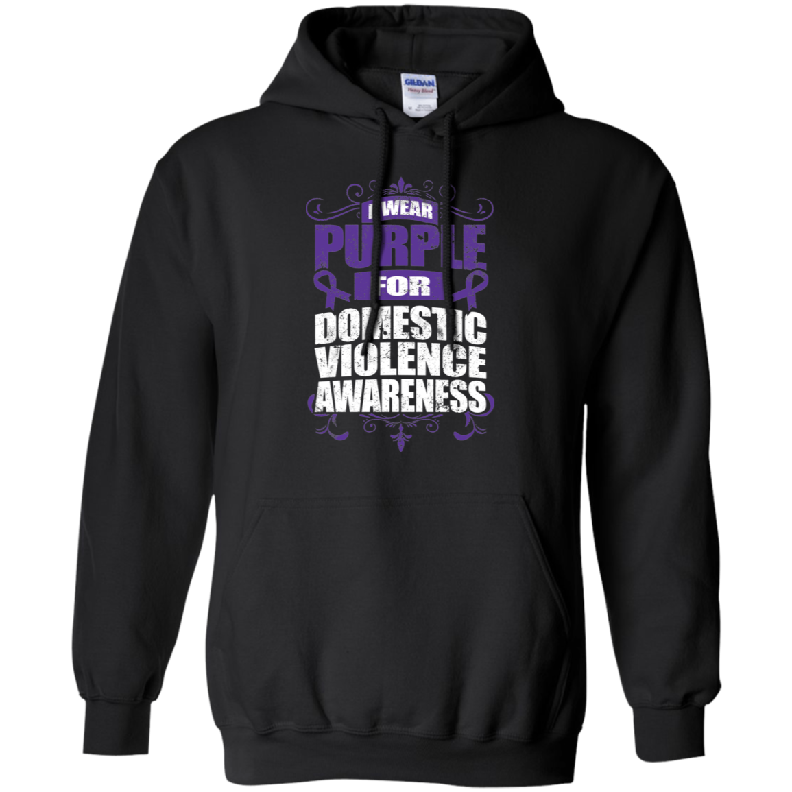 I Wear Purple for Domestic Violence Awareness! Hoodie