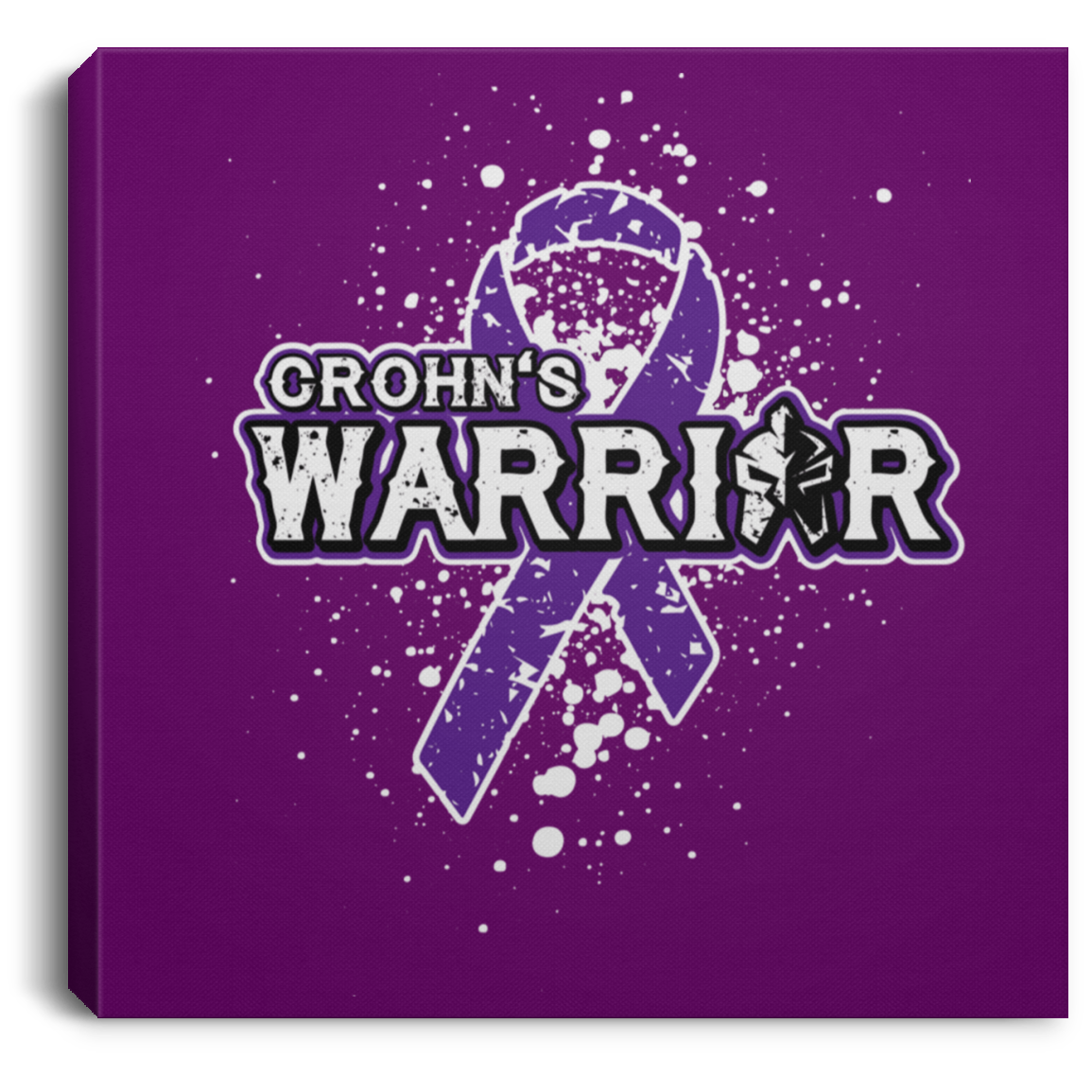 Warrior! Crohn’s Awareness Canvas