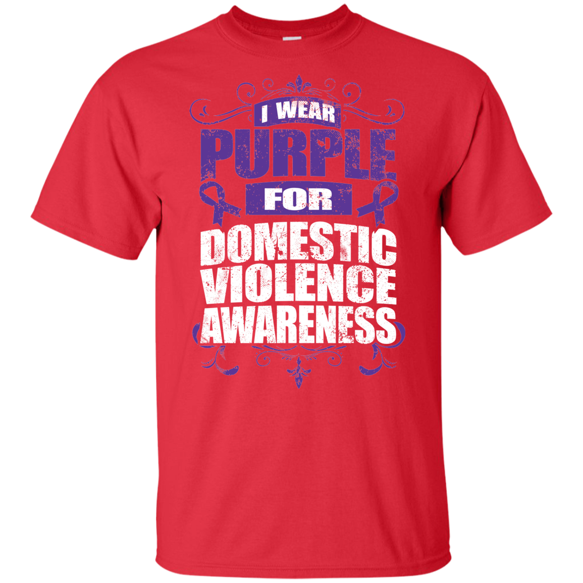 I Wear Purple for Domestic Violence Awareness! KIDS t-shirt