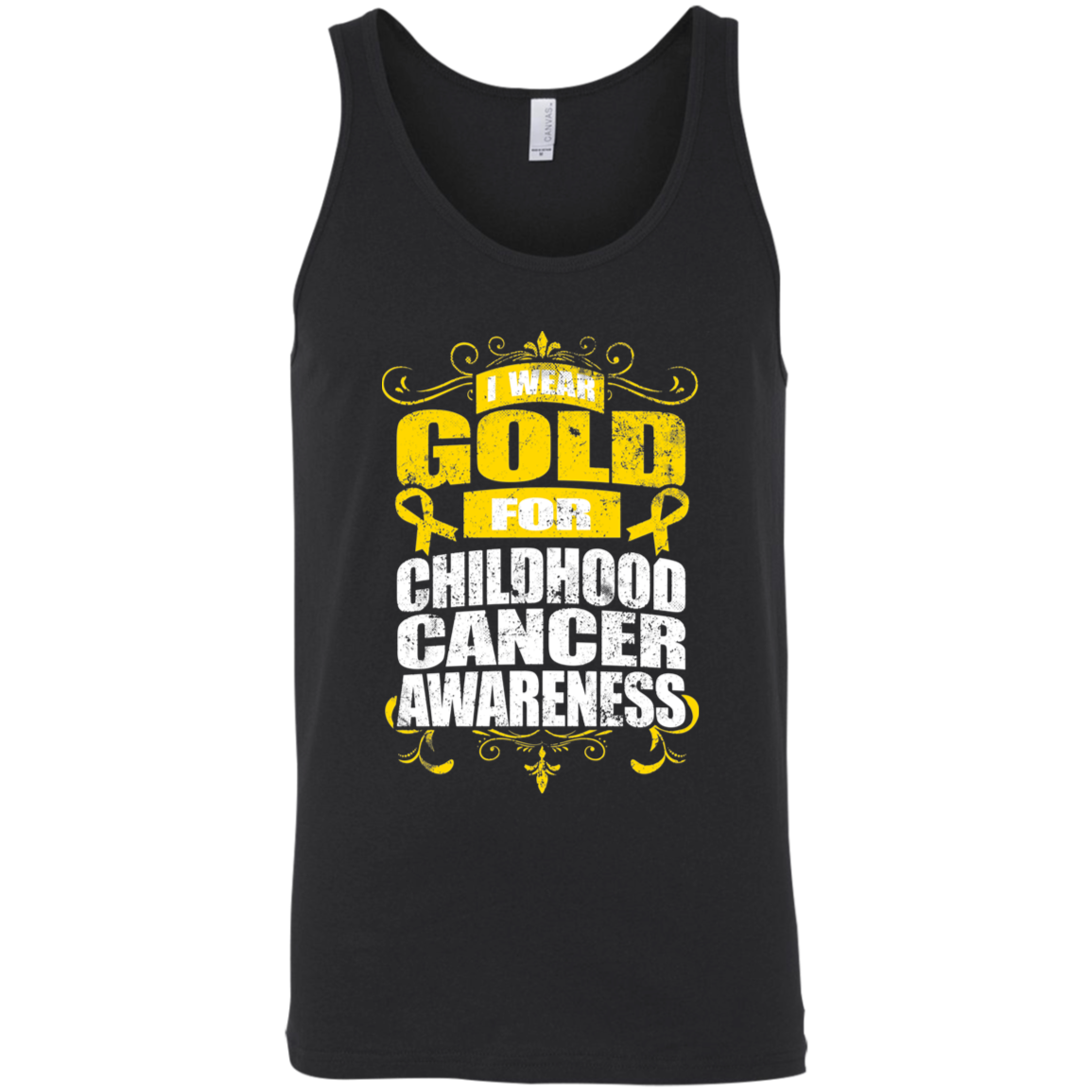 I Wear Gold for Childhood Cancer Awareness! Tank Top