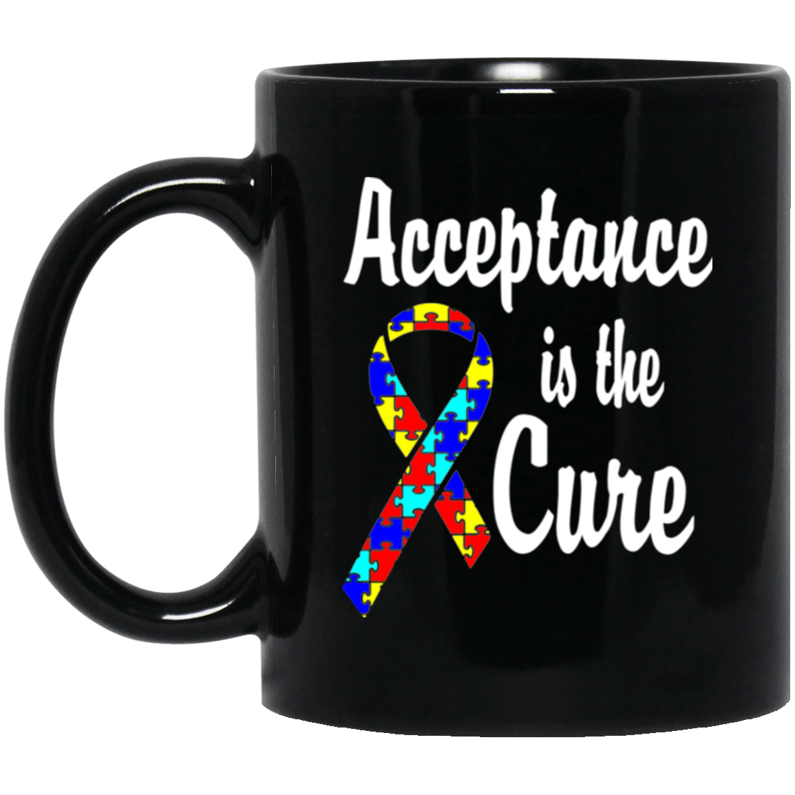 Acceptance is the Cure – Autism Awareness Mug