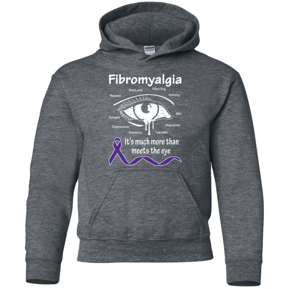 More than meets the Eye! Fibromyalgia Awareness KIDS Hoodie