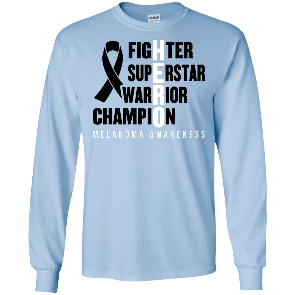 HERO! Melanoma Awareness Long Sleeve T-Shirt