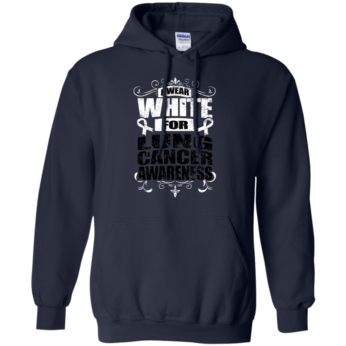 I Wear White for Lung Cancer Awareness! Hoodie