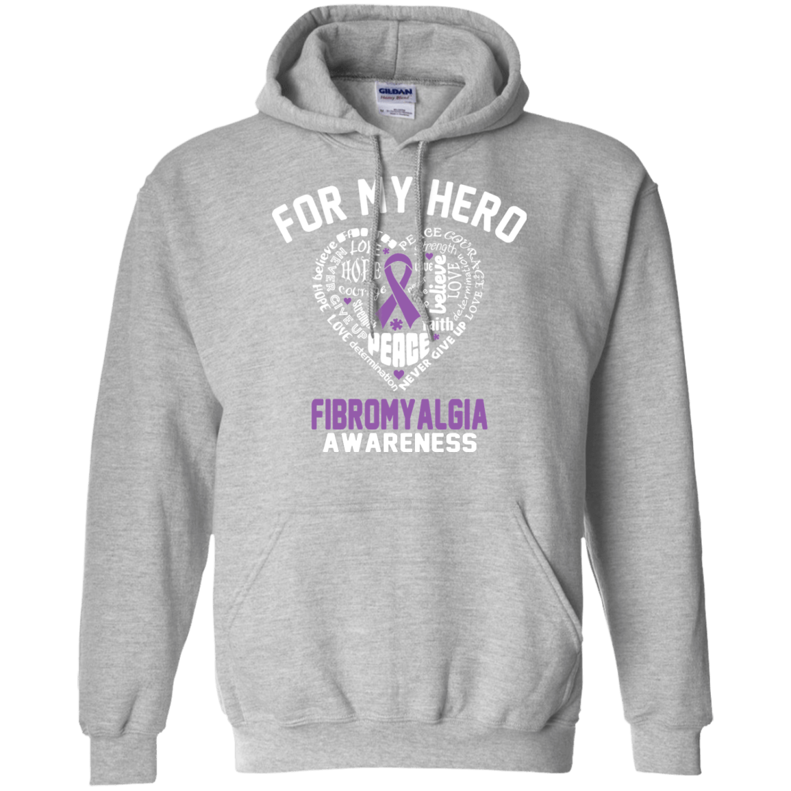 For My Hero Fibromyalgia Awareness Hoodie