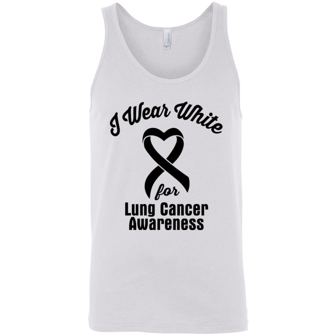 I Wear White! Lung Cancer Awareness Tank Top