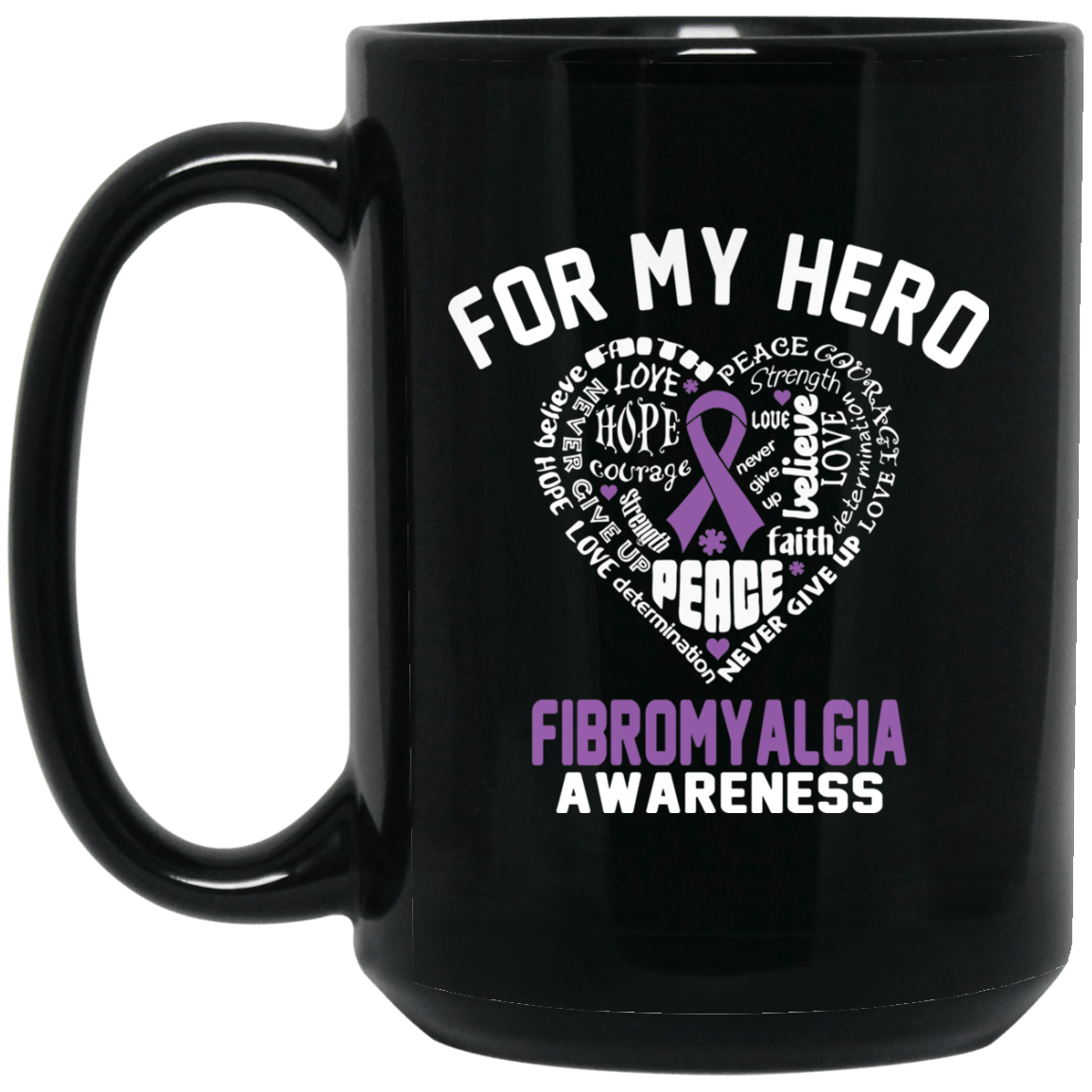 For My Hero Fibromyalgia Awareness Mug