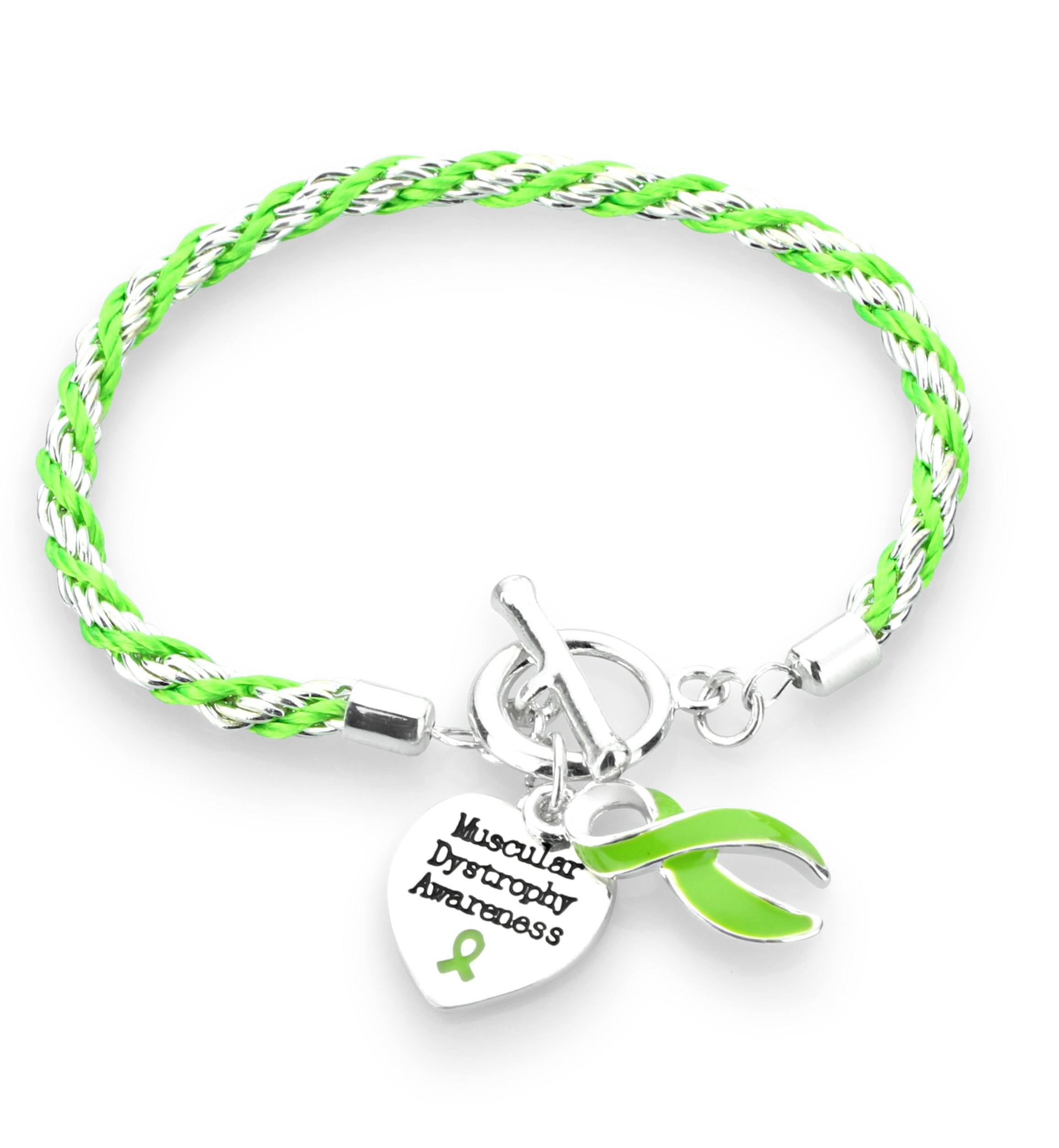 Muscular Dystrophy Heart Charm Bracelet