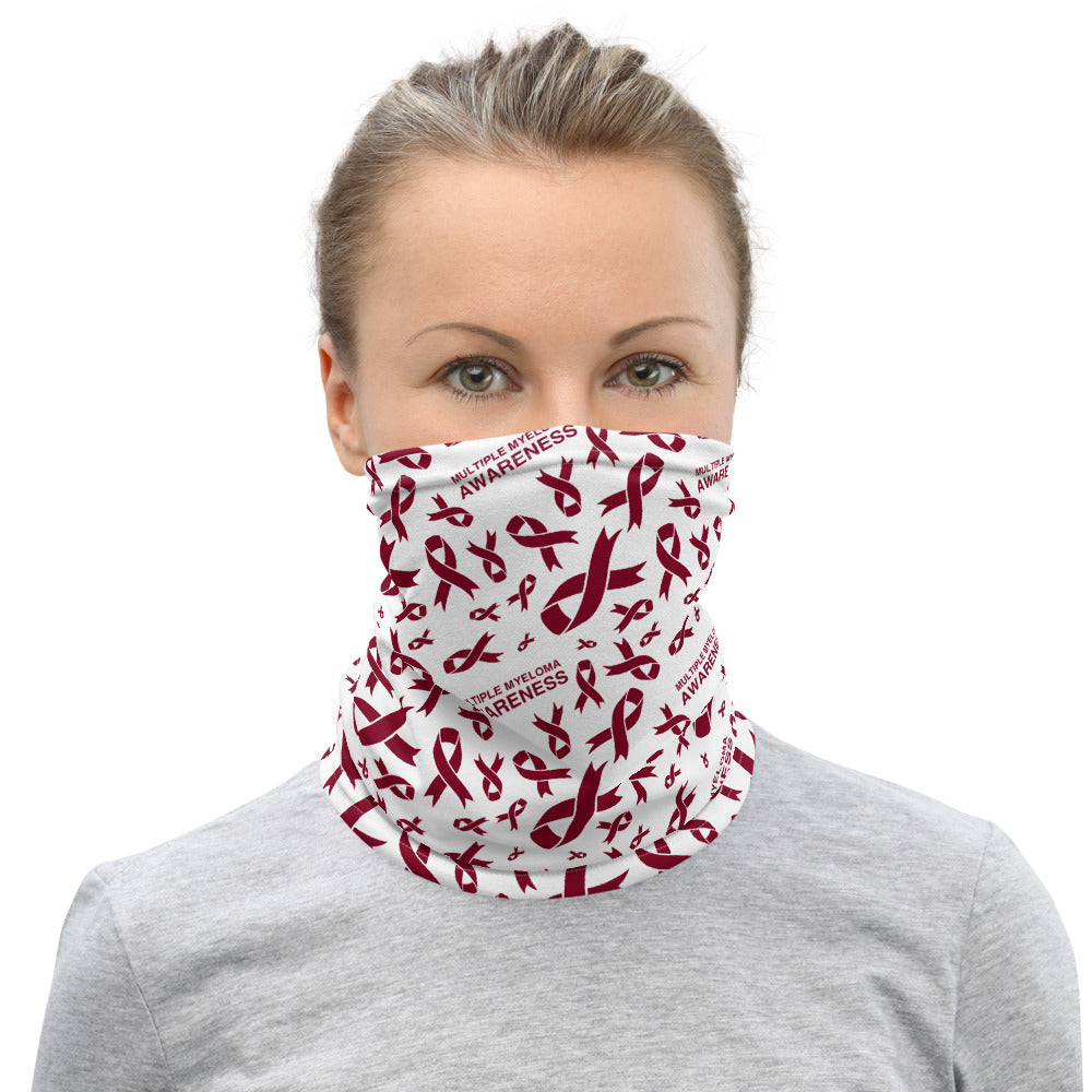 Multiple Myeloma Awareness Ribbon Pattern Face Mask / Neck Gaiter