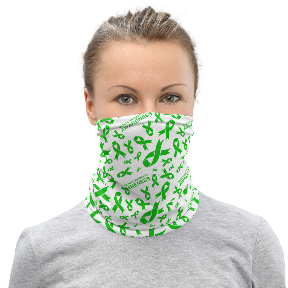 Muscular Dystrophy Awareness Ribbon Pattern Face Mask / Neck Gaiter