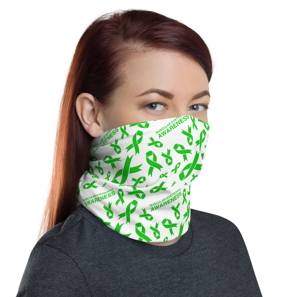 Muscular Dystrophy Awareness Ribbon Pattern Face Mask / Neck Gaiter