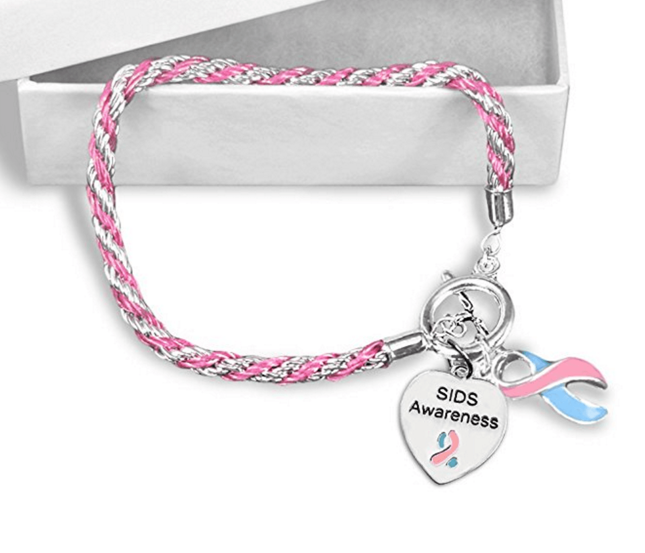 SIDS Heart Charm Bracelet