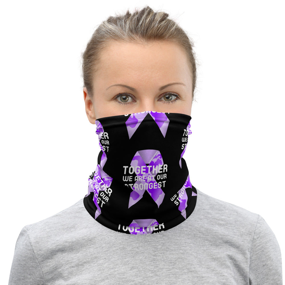 Alzheimer’s Awareness Together We Are at Our Strongest Face Mask / Neck Gaiter