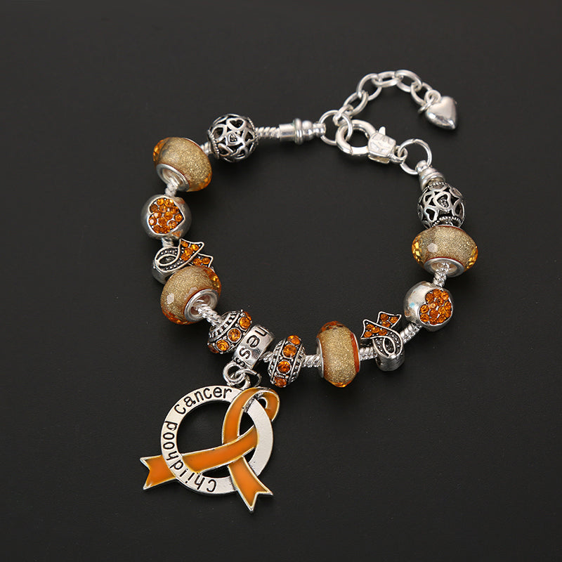 Childhood Cancer Awareness Luxury Charm Bracelet