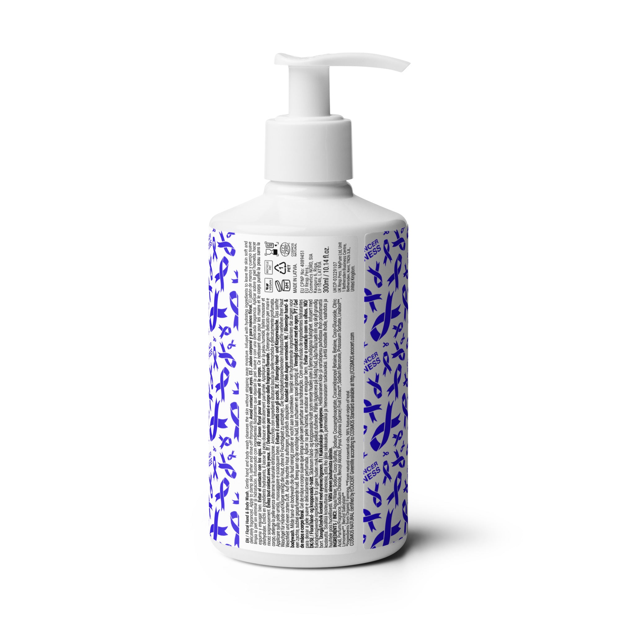 Colon Cancer Awareness Floral hand & body wash