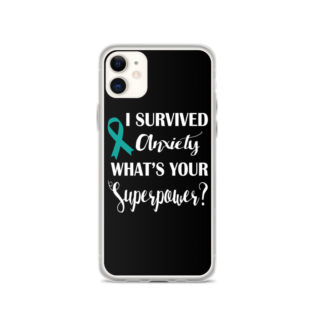 Anxiety Awareness I Survived, What’s Your Superpower? iPhone Case