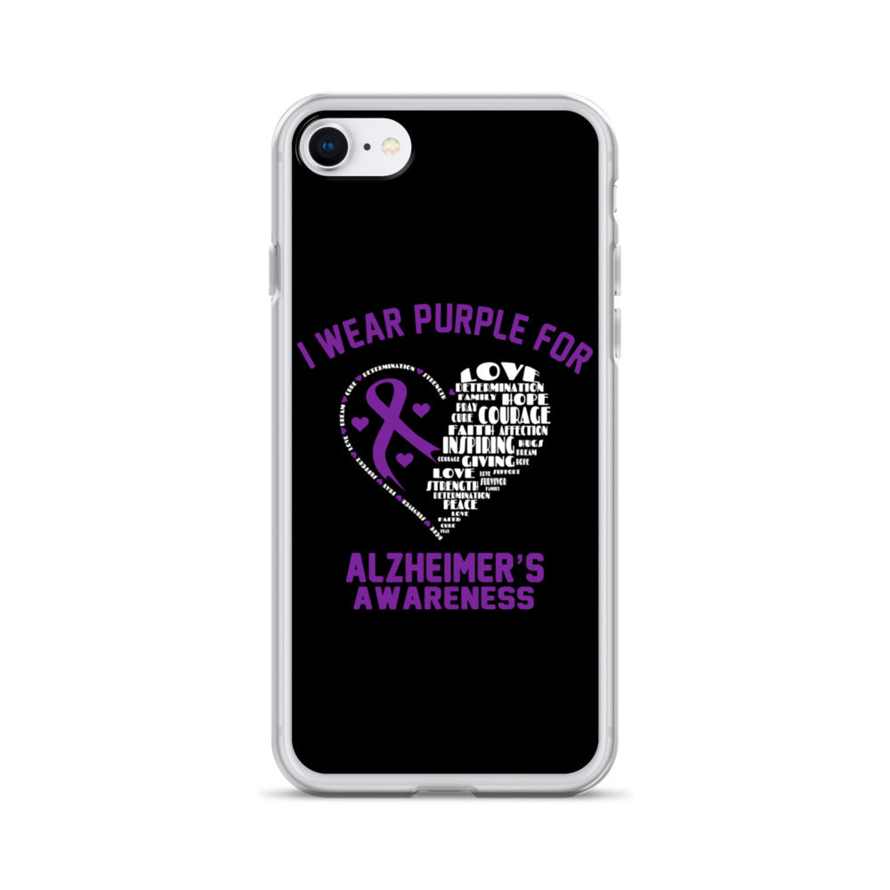 Alzheimer’s Awareness I Wear Purple iPhone Case