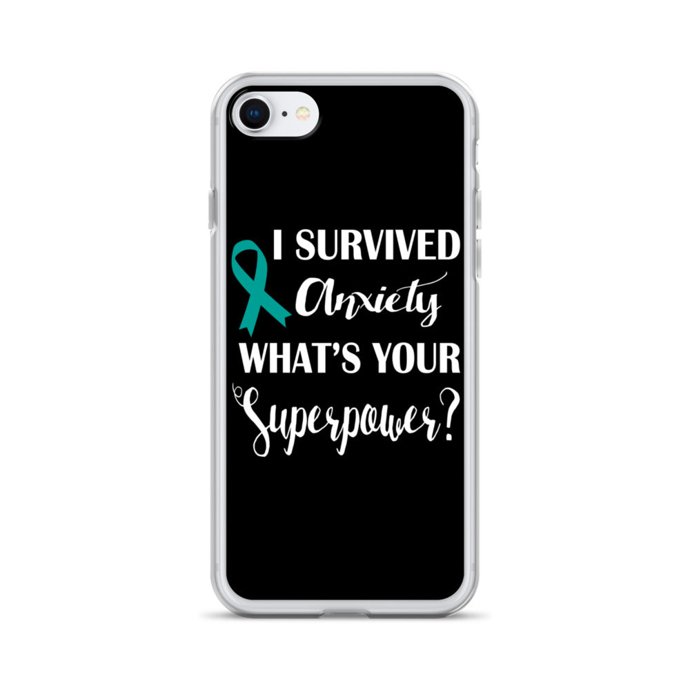 Anxiety Awareness I Survived, What’s Your Superpower? iPhone Case