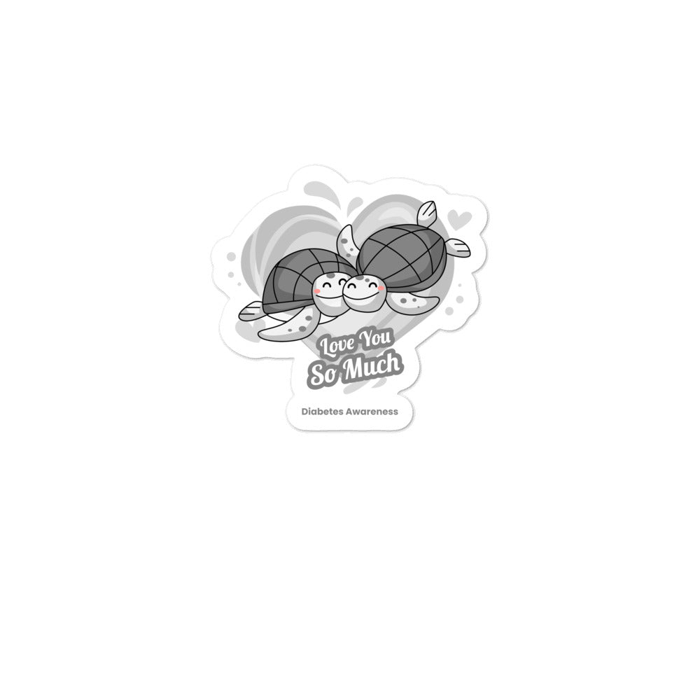 Diabetes Awareness I Love You so Much Sticker