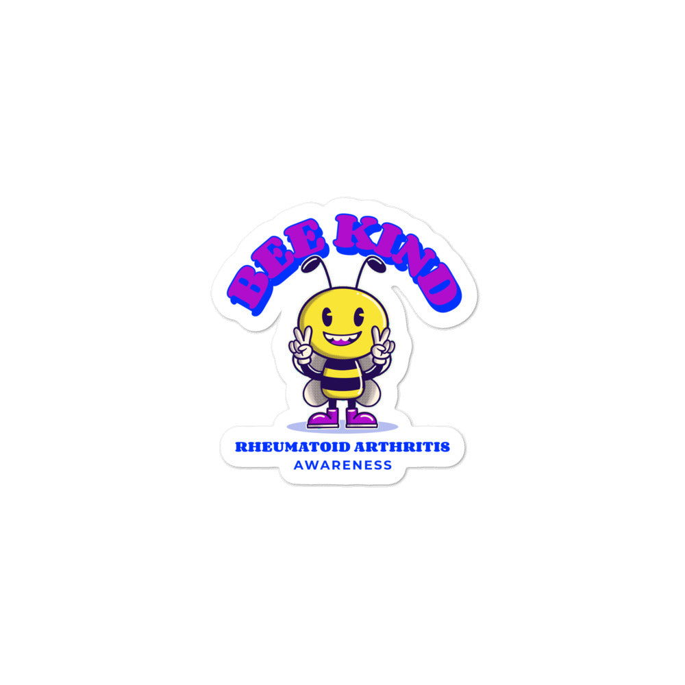 Rheumatoid Arthritis Awareness Bee Kind Sticker