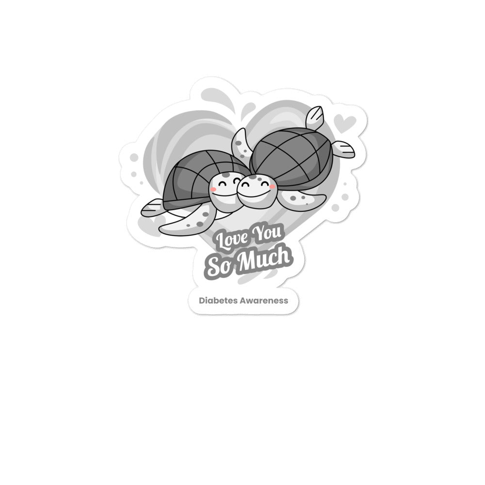 Diabetes Awareness I Love You so Much Sticker