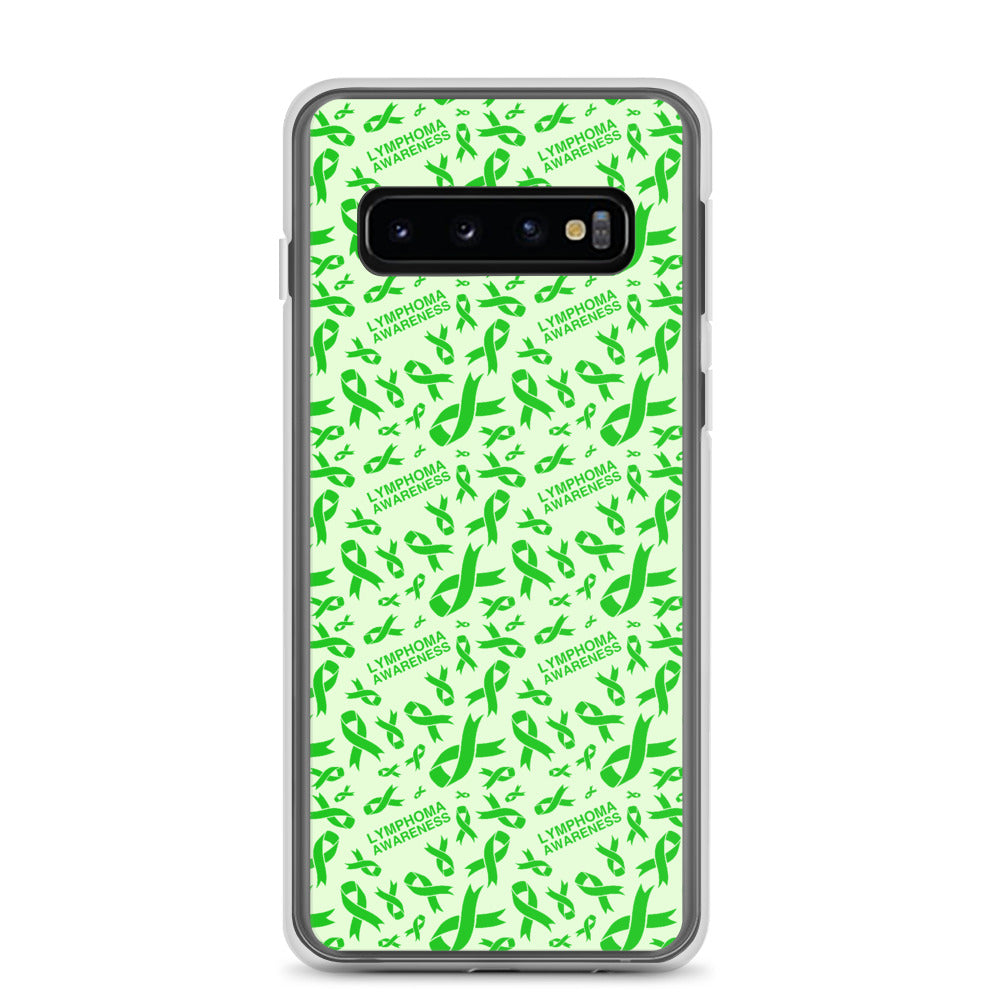 Lymphoma Awareness Ribbon Pattern Samsung Phone Case