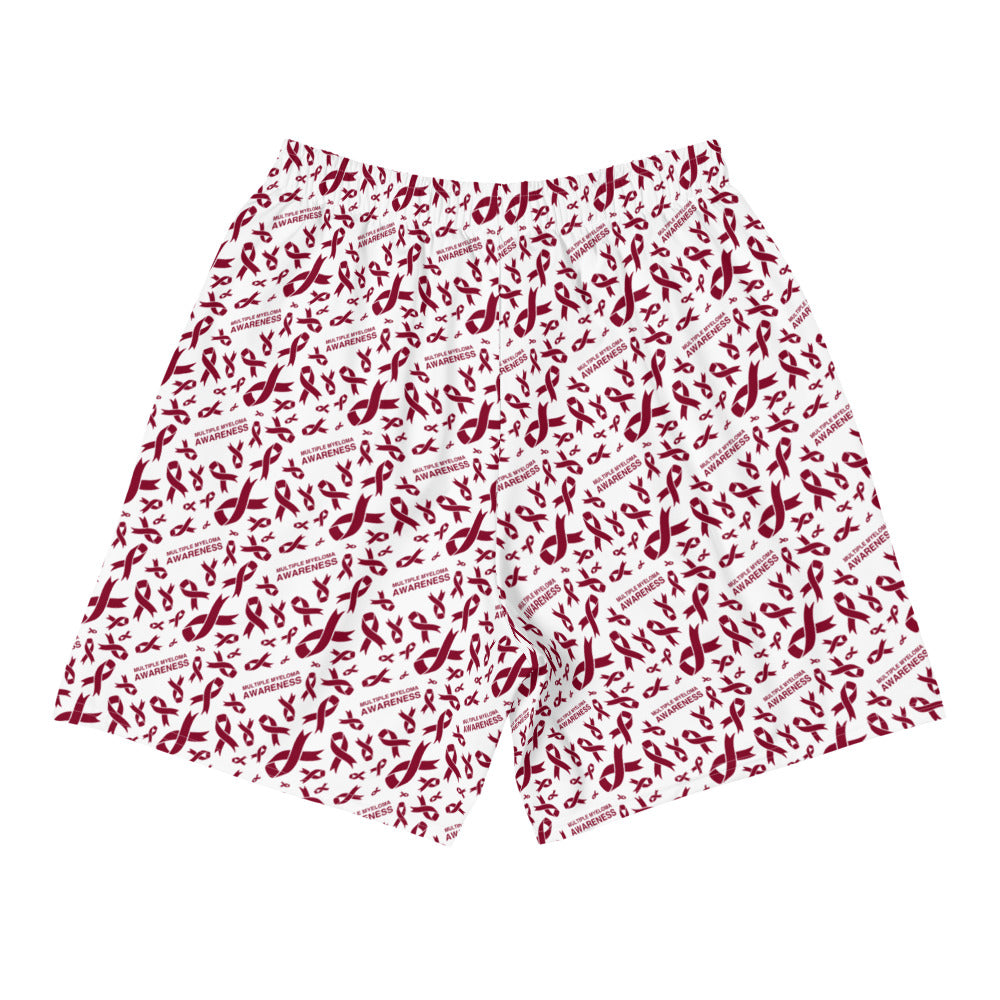 Multiple Myeloma Awareness Ribbon Pattern Shorts