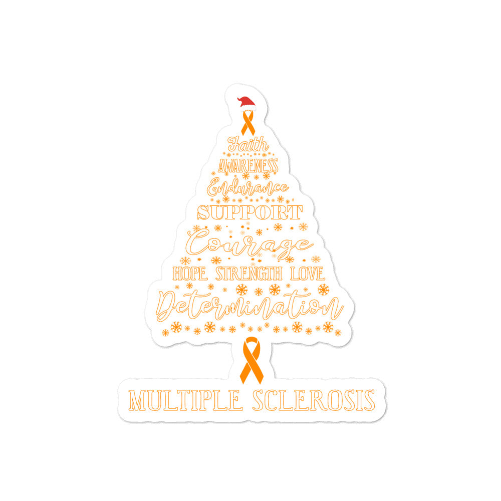 Multiple Sclerosis Awareness Christmas Hope Sticker